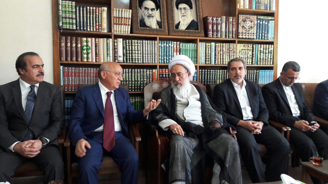 آیت الله شبستری در دیدار رئیس کمیسیون فرهنگی مجلس آذربایجان