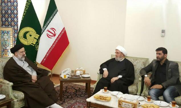 متولی العتبة الرضویة المقدسة یلتقی رئیس الهیئة الشرعیة فی حزب الله اللبنانی