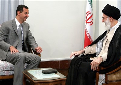  قائد الثورة الاسلامیة و بشار الاسد 