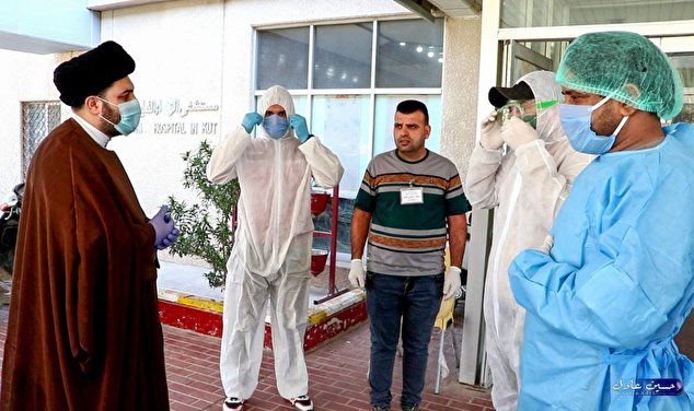 مكاتب المرجع اليعقوبي في عموم العراق تقدم الدعم المادي والمعنوي للكوادر الطبية لمواجهة خطر كورونا
