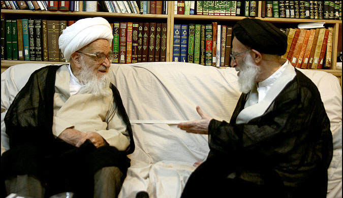 ديدار حضرات آيات صافي گلپايگاني و شبيري زنجاني