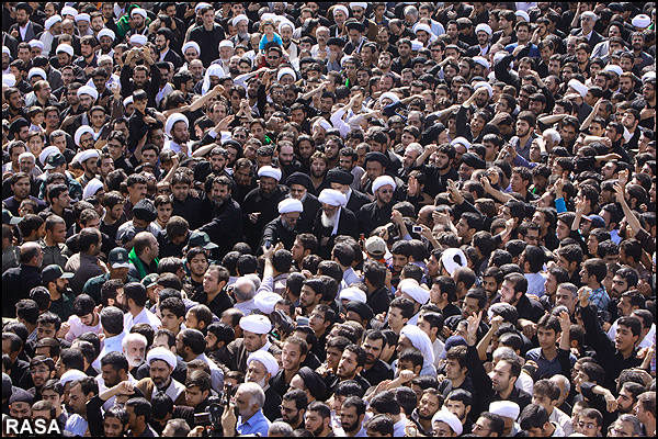 پياده روي دو مرجع تقليد در روز شهادت امام جعفر صادق