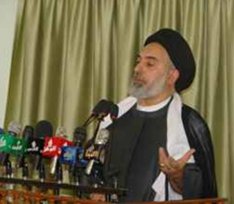 السید صدر الدین القبانجی یحث على الإسراع فی تشكیل الحكومة.