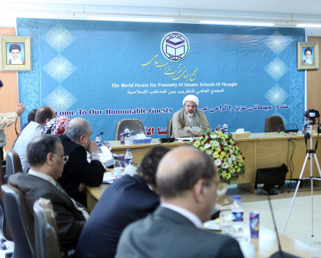 حجت الاسلام تسخيري مدير عامل خبرگزاري تقريب