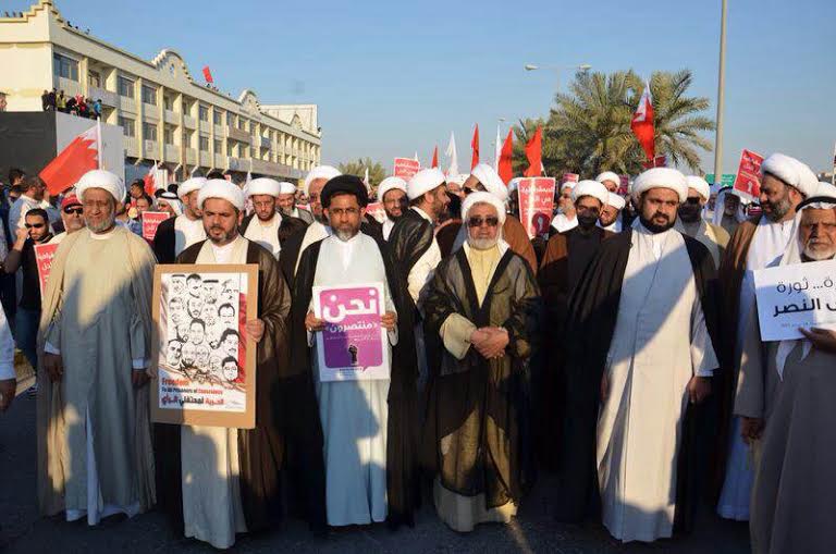 تظاهرات بزرگ ملت بحرين در سومين سالروز انقلاب