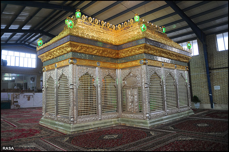 بازديد آيت الله صافي گلپايگاني از کارگاه ساخت ضريح امامين عسکريين(ع) در قم
