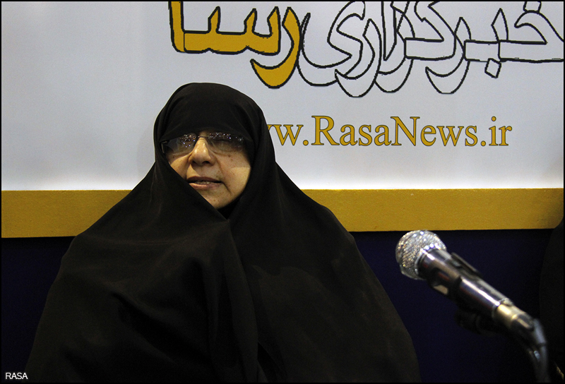 مريم مجتهد زاده، رييس سازمان نشر آثار و ارزشهاي مشارکت زنان در دفاع مقدس