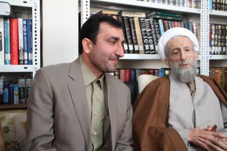 آيت الله باريک بين،نماينده ولي فقيه قزوين در ديدار مديرکل دادگستري استان