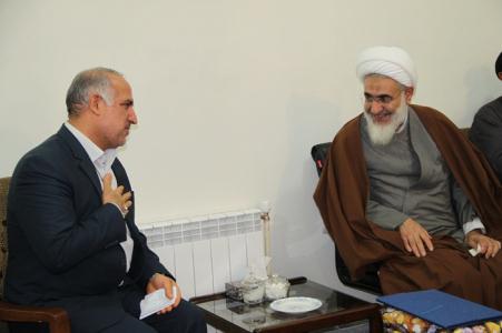 حجت الاسلام عابديني با مديرکل حج و زيارت