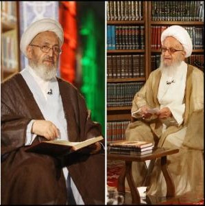 حضرات آیات مکارم شیرازی و سبحانی
