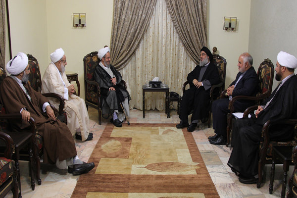 دیدار هیات جامعه مدرسین با سید حسن نصرالله
