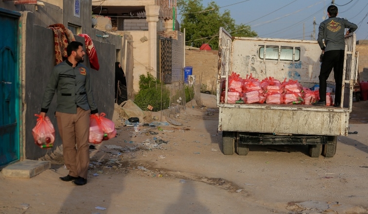 توزیع افطاری در مناطق محروم نجف