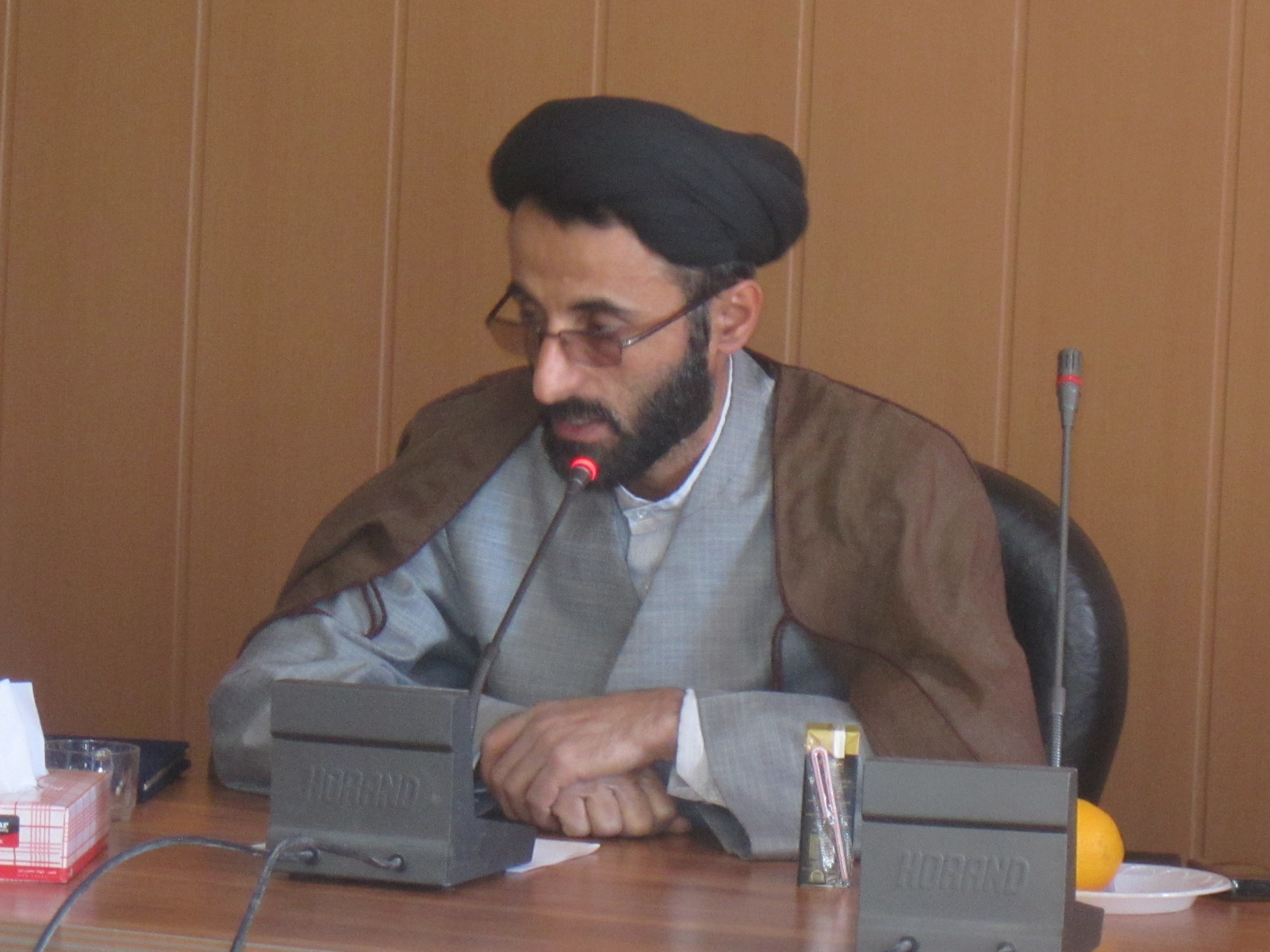 حجت الاسلام والمسلمین سید رضا موسوی عضو هیات علمی دانشگاه آزاد کرمان و مدرس کشوری جنگ نرم 