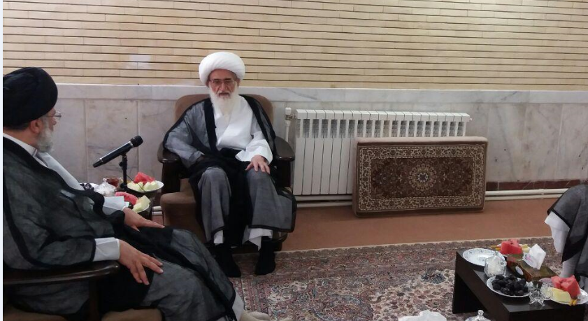 دیدار تولیت آستان قدس با آیت الله نوری همدانی