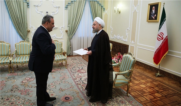 الرئيس الايراني حسن روحاني