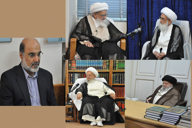 دیدار علی عسکری با مراجع