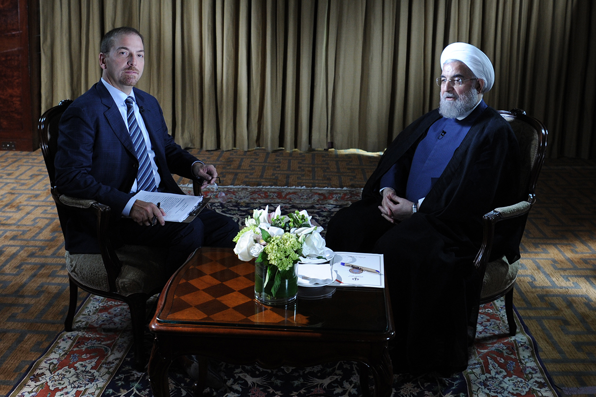 روحانی در گفت وگو با شبکه تلویزیونی ان بی سی آمریکا