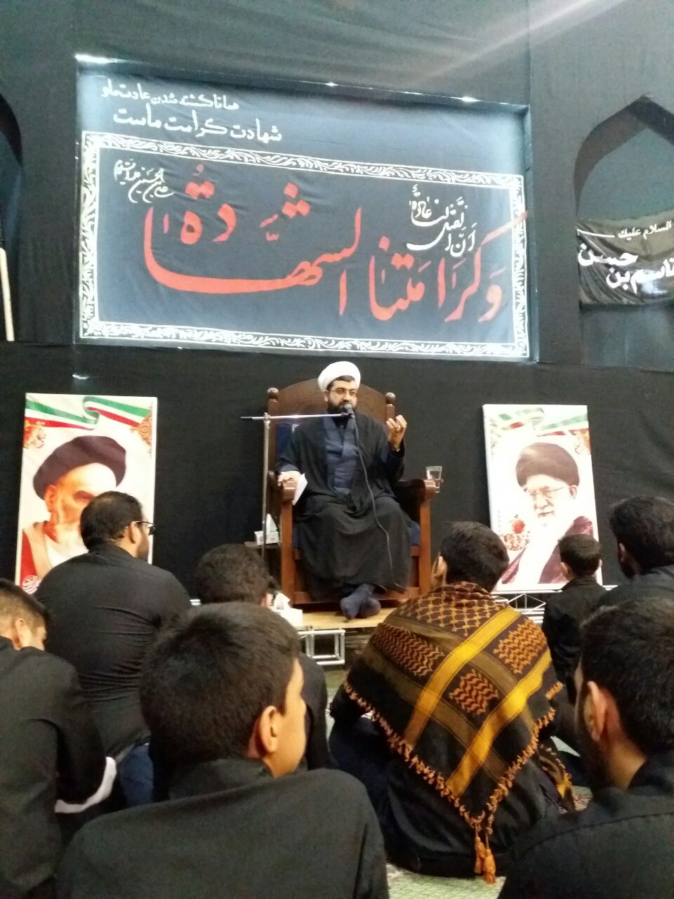 حجت الاسلام دسترنج،مسجدامام حسین والفجرکرمان
