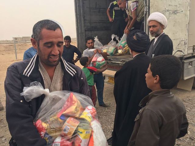  المساعدات الانسانية لنازحي الموصل
