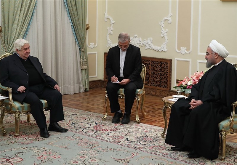 الرئيس روحاني و وليد المعلم