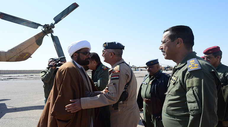 ممثل المرجعية الدينية العليا يبتعث وفدا الى قاعدة القيارة الجوية في الموصل والسبب..