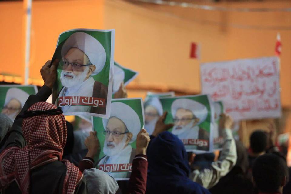 تظاهرات حمایت از شیخ عیسی قاسم در بحرین