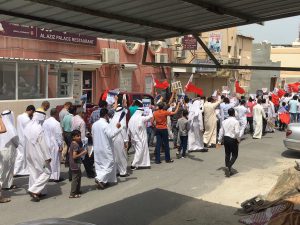 تظاهرات في البحرين تضامنا مع المحكومين بالإعدام ورفضا لإقامة “فورملا الديكتاتورية” 