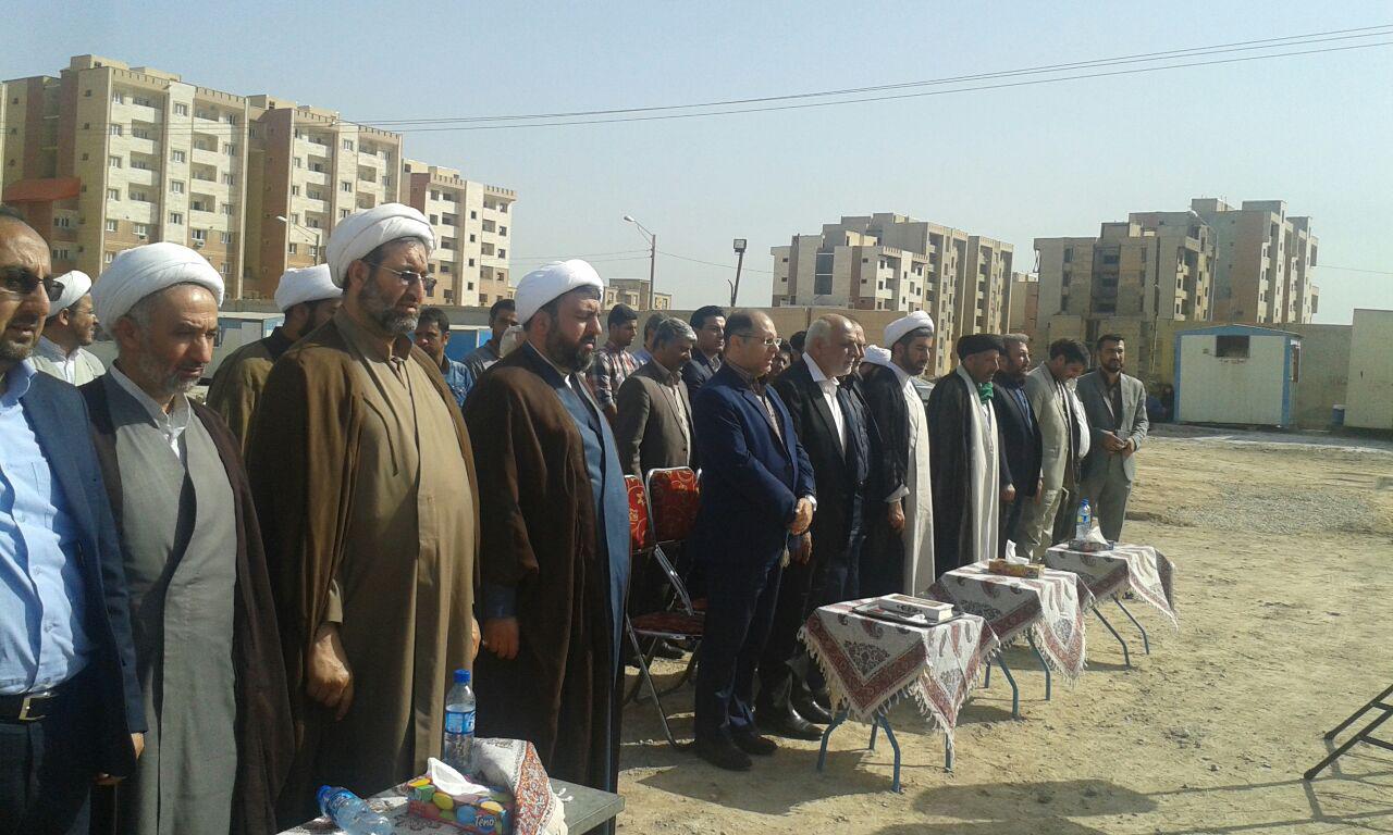 کلنگ زنی پروژه ۲۳۰ واحدی پردیس اهواز ویژه طلاب و روحانیون