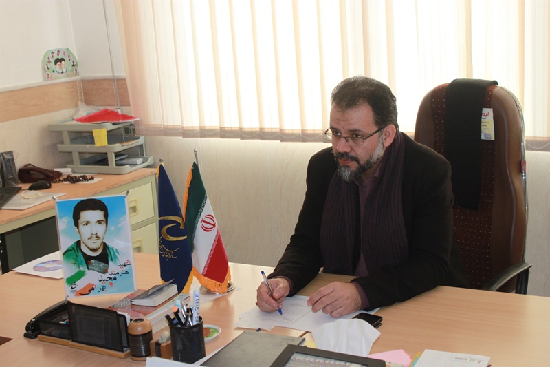 امیر رزق آبادی مسؤول سازمان بسیج هنرمندان استان قم 