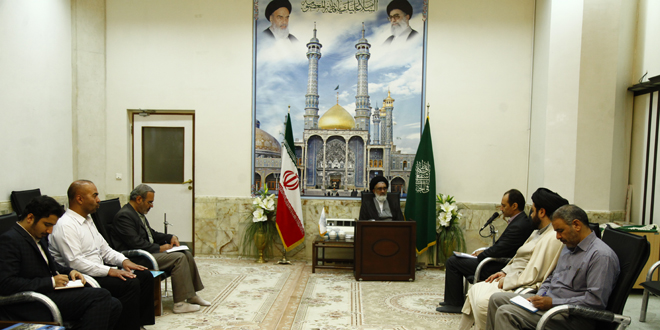 دیدار آیت الله سعیدی با رییس دانشگاه علمی و کاربردی قم