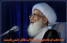 همه تحت فرماندهی رهبر انقلاب مقابل دشمن بایستند