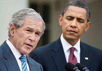 جرج بوش باراک اوباما روسای جمهور سابق آمریکا