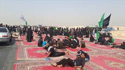 حرکت کاروان پیاده روی ۴۰ هزار نفری اربعین حسینی در دومین روز حرکت