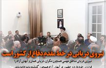 نیروی دریایی در خط مقدم دفاع از کشور است