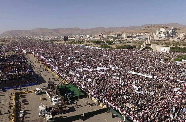صنعاء تحيي ذكرى الصمود الثالة بمسيرة جماهيرية مليونية 