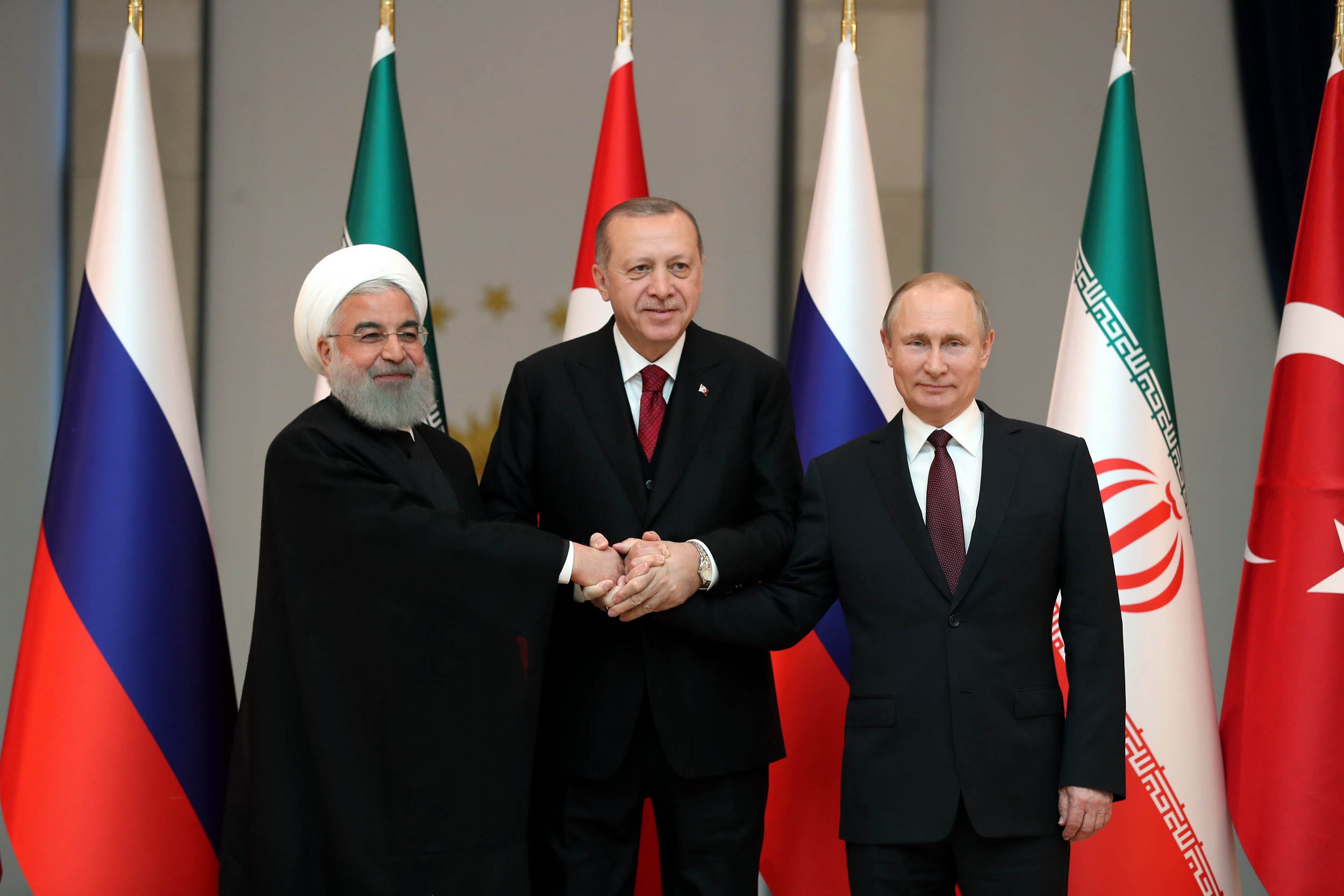  روحانی، پوتین و اردوغان