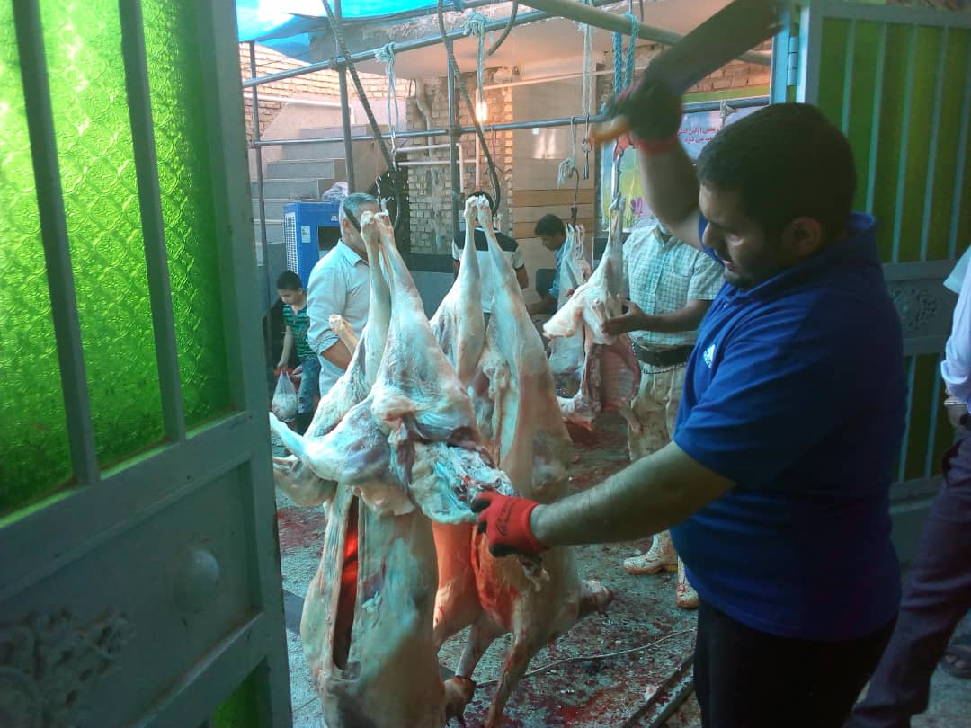 توزیع گوشت قربانی عید قربان از سوی مؤسسه خیریه فاطمه الزهرای اهواز 
