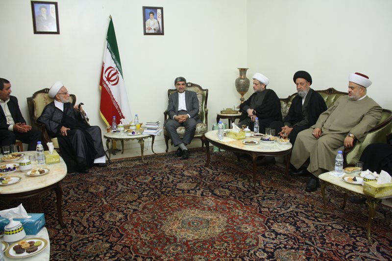 وفد من تجمع العلماء المسلمين زار السفير الايراني
