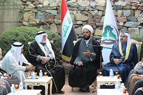 الشيخ قيس الخزعلي يستقبل وفد شيوخ عشائر محافظة نينوى ويؤكد على الوحدة الوطنية بين ابناء نينوى