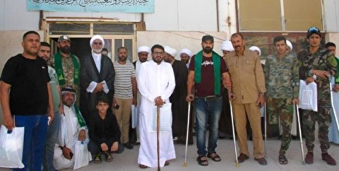 لجنة الإرشاد والتعبئة تستقبل جرحى الحشد الشعبي من أبناء محافظة بغداد