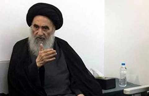 المرجع السيستاني يستقبل زائريه بعد تحسن حالته الصحية