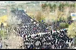 تصاویر هوایی از سیل جمعیت در مصلی تهران