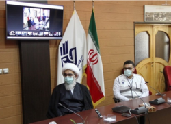 ارتباط ویدئو کنفرانسی امام جمعه بوشهر با بیمارستان‌های درگیر کرونا
