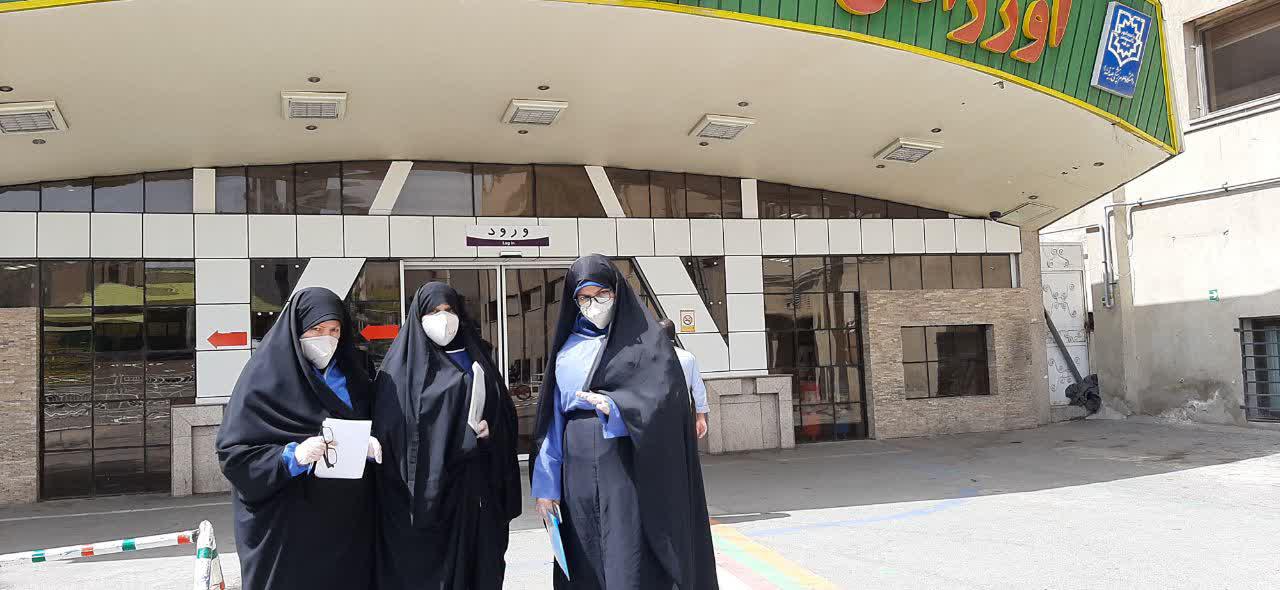 از دوخت هزاران ماسک تا سپید پوش شدن طلاب حوزه ریحانةالرسول در بیمارستان
