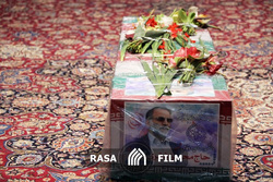 مراسم تشییع پیکر شهید فخری‌زاده