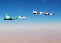 گشت زنی هوایی جنگنده‌های روسی و سوری