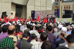 پیکر شهید حجت الاسلام اصلانی در مشهد تشییع و به خاک سپرده شد