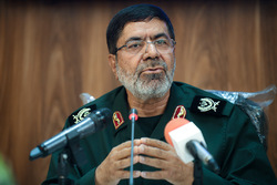 نشست خبری سردار رمضان شریف سخنگو سپاه پاسداران انقلاب اسلامی در قم