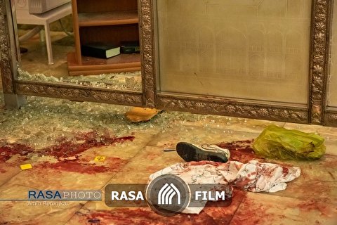 لحظه حمله تروریستی حرم شاهچراغ