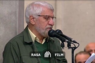 مداحی حاج صادق آهنگران در دیدار مردم کرمان و خوزستان با رهبر معظم انقلاب